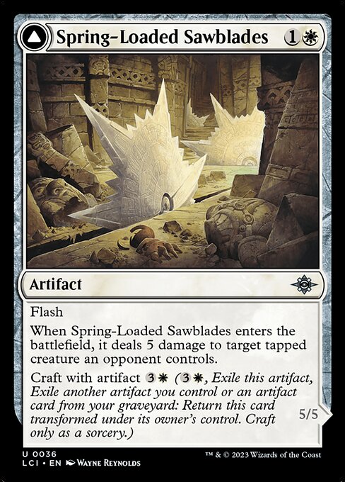 Spring-Loaded Sawblades // Bladewheel Chariot (36) - The Lost Caverns of Ixalan - Game On