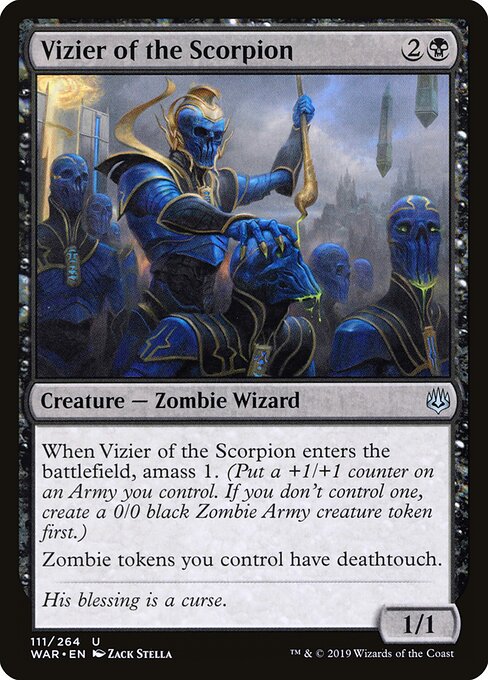 Vizier of the Scorpion (111) (Foil) - War of the Spark - Game On