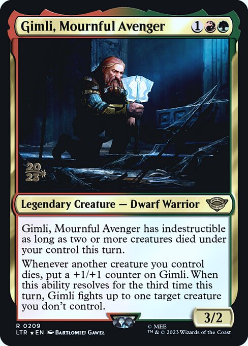 Gimli, Mournful Avenger (209s) (Foil) - Tales of Middle-earth Promos - Game On