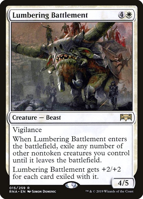 Lumbering Battlement (15) - Ravnica Allegiance - Game On