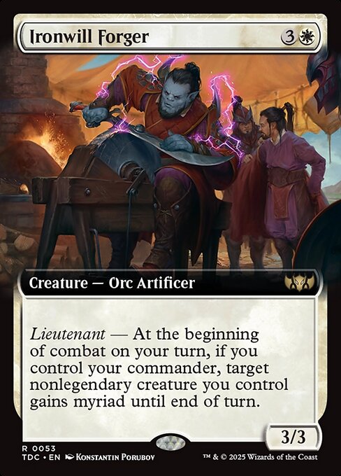 Ironwill Forger (53) - EXTENDED ART - Tarkir: Dragonstorm Commander - Game On
