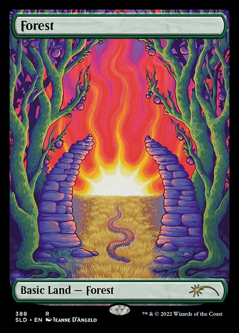 Forest (388) - FULL ART (Foil) - Secret Lair Drop - Game On