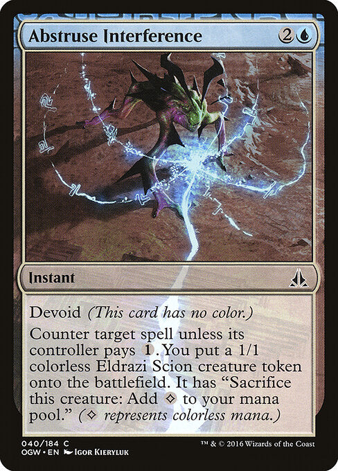 Abstruse Interference (40) (Foil) - Oath of the Gatewatch - Game On