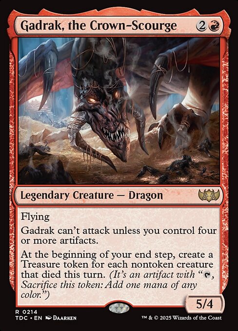Gadrak, the Crown-Scourge (214) - Tarkir: Dragonstorm Commander - Game On