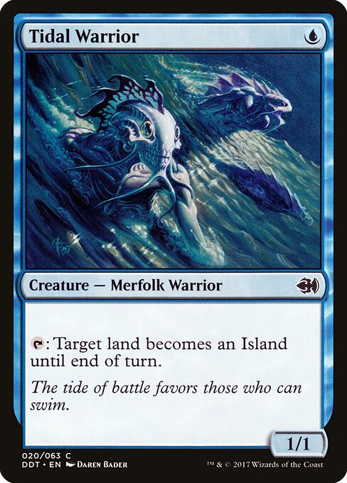 Tidal Warrior (20) - Duel Decks: Merfolk vs. Goblins - Game On