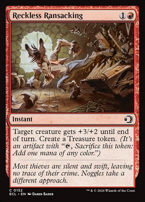 Reckless Ransacking (152) (Foil) - Lorwyn Eclipsed - Game On