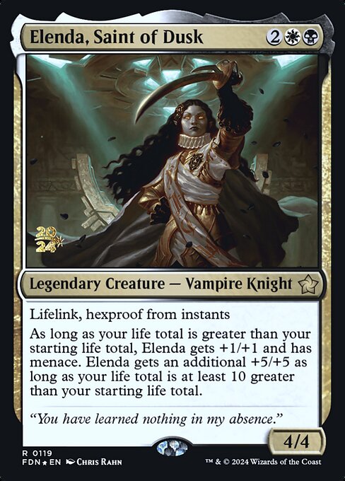 Elenda, Saint of Dusk (119s) (Foil) - Foundations Promos - Game On
