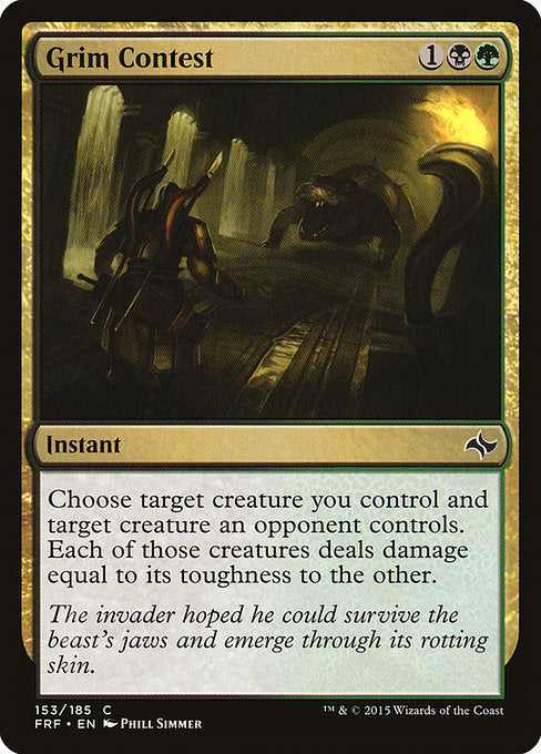 Grim Contest (153) (Foil) - Fate Reforged - Game On