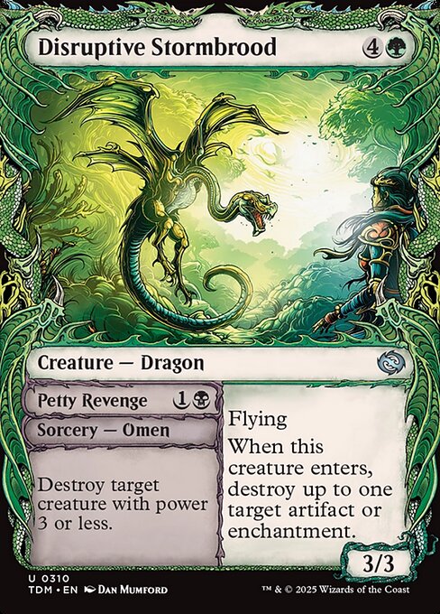Disruptive Stormbrood // Petty Revenge (310) - SHOWCASE - Tarkir: Dragonstorm - Game On