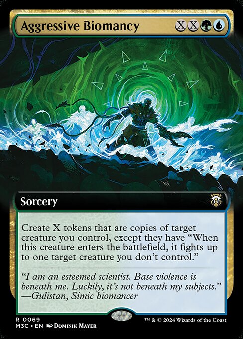 Aggressive Biomancy (69) - EXTENDED ART - Modern Horizons 3 Commander - Game On