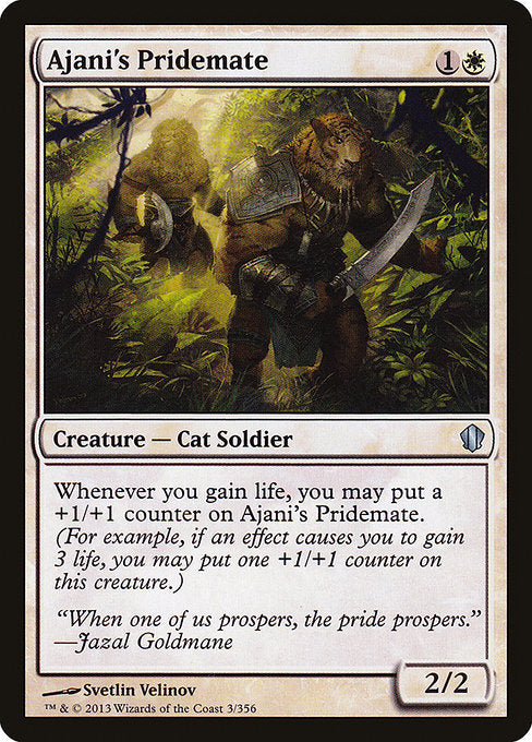 Ajani's Pridemate (3) - Commander 2013 - Game On