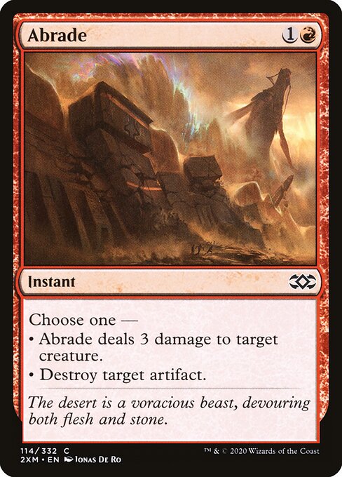 Abrade (114) (Foil) - Double Masters - Game On