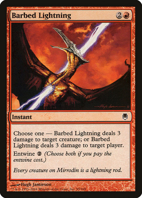 Barbed Lightning (55) (Foil) - Darksteel - Game On
