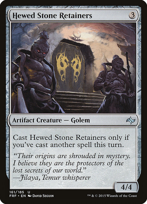 Hewed Stone Retainers (161) (Foil) - Fate Reforged - Game On