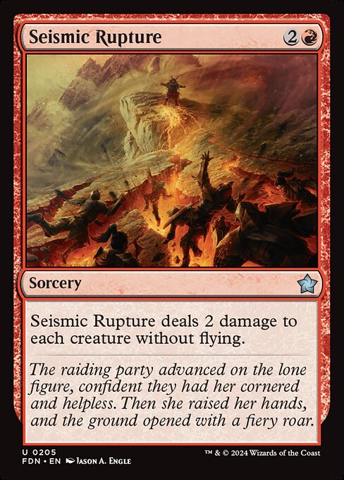 Seismic Rupture (205) (Foil) - Foundations - Game On