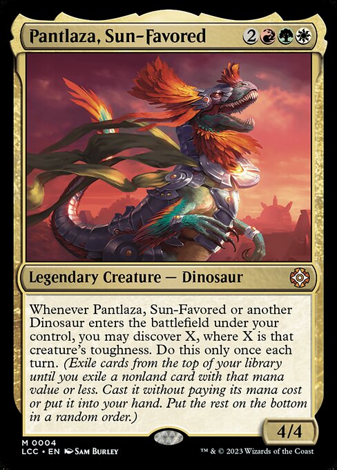 Pantlaza, Sun-Favored (4) (Foil) - The Lost Caverns of Ixalan Commander - Game On