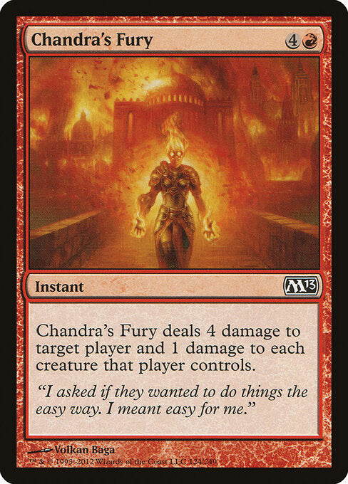 Chandra's Fury (124) - Magic 2013 - Game On
