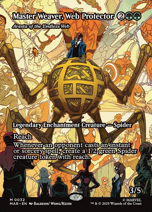 Arasta of the Endless Web (32) - BORDERLESS - FULL ART - Marvel Universe - Game On