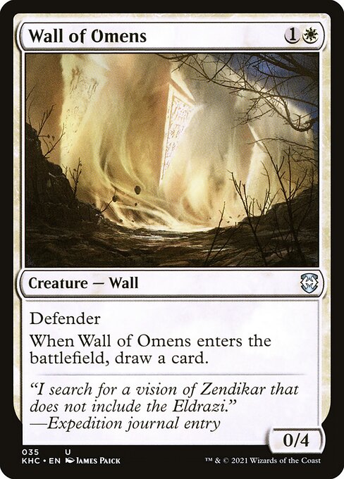 Wall of Omens (35) - Kaldheim Commander - Game On