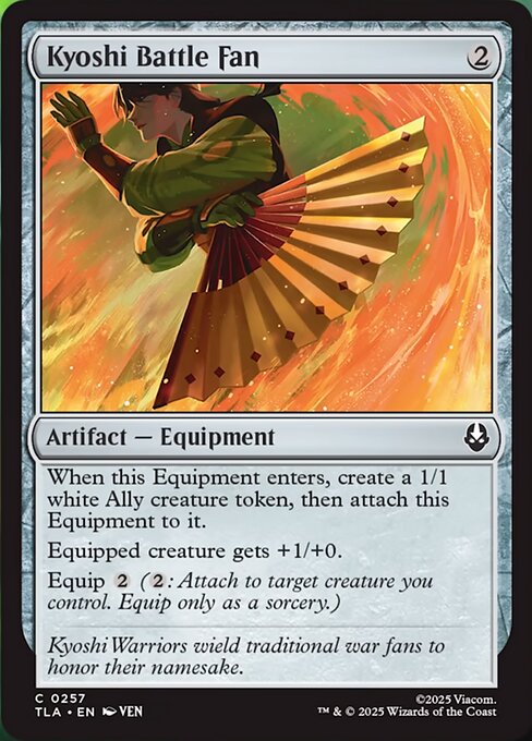 Kyoshi Battle Fan (257) (Foil) - Avatar: The Last Airbender - Game On