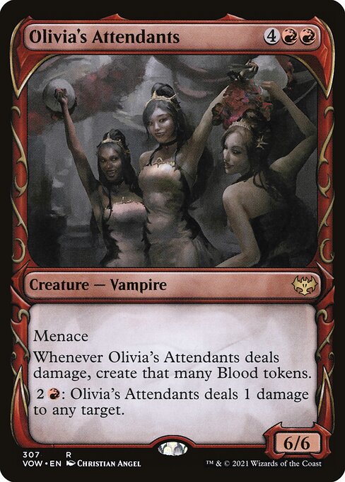 Olivia's Attendants (307) - SHOWCASE (Foil) - Innistrad: Crimson Vow - Game On