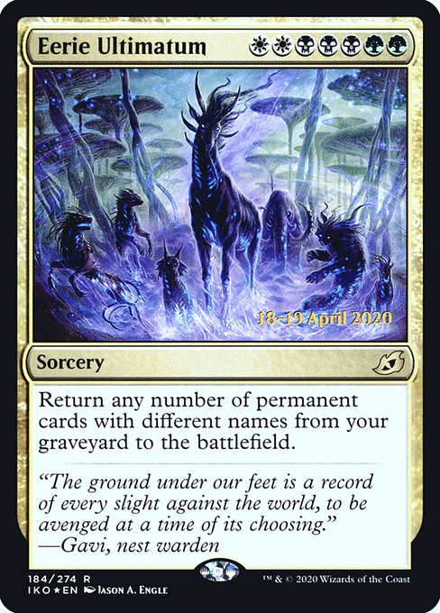 Eerie Ultimatum (184s) (Foil) - Ikoria: Lair of Behemoths Promos - Game On