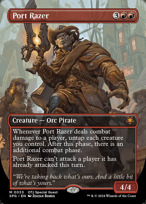 Port Razer (33) - BORDERLESS - FULL ART (Foil) - Special Guests - Game On