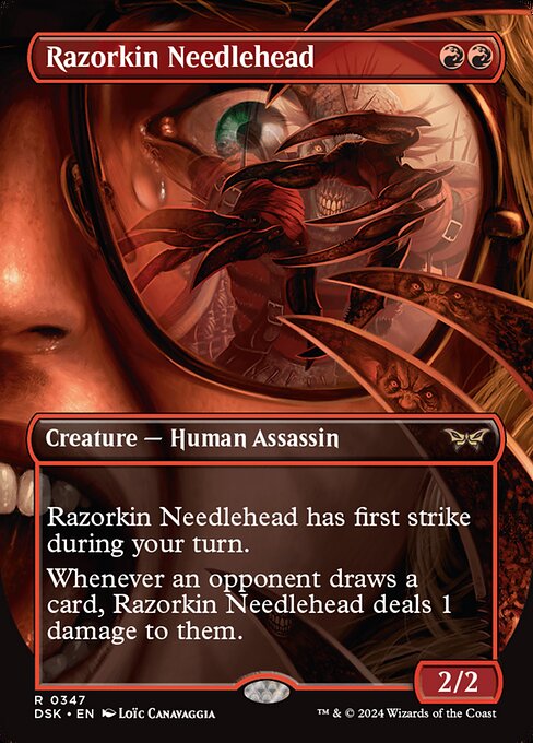 Razorkin Needlehead (347) - BORDERLESS - Duskmourn: House of Horror - Game On