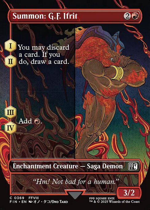 Summon: G.F. Ifrit (369) - BORDERLESS - FULL ART - Final Fantasy - Game On