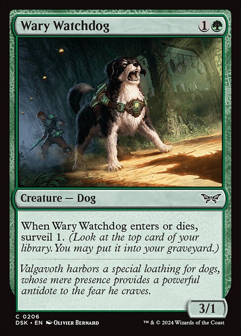 Wary Watchdog (206) (Foil) - Duskmourn: House of Horror - Game On