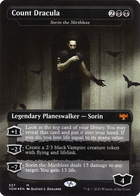 Sorin the Mirthless (337) - BORDERLESS - FULL ART - Innistrad: Crimson Vow - Game On
