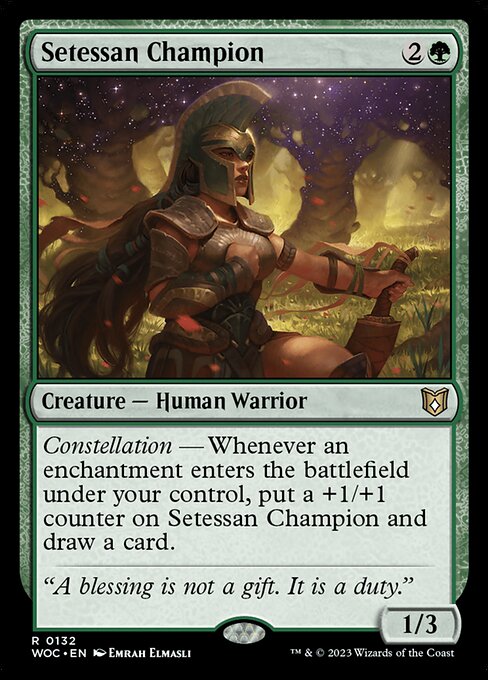 Setessan Champion (132) - Wilds of Eldraine Commander - Game On