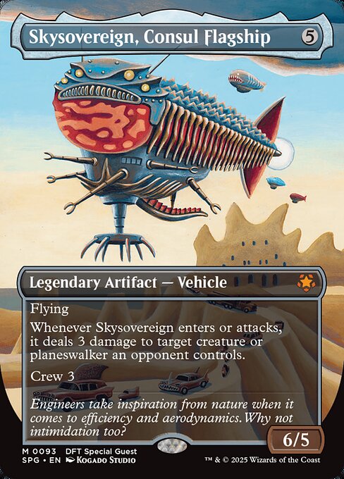 Skysovereign, Consul Flagship (93) - BORDERLESS - FULL ART - Special Guests - Game On