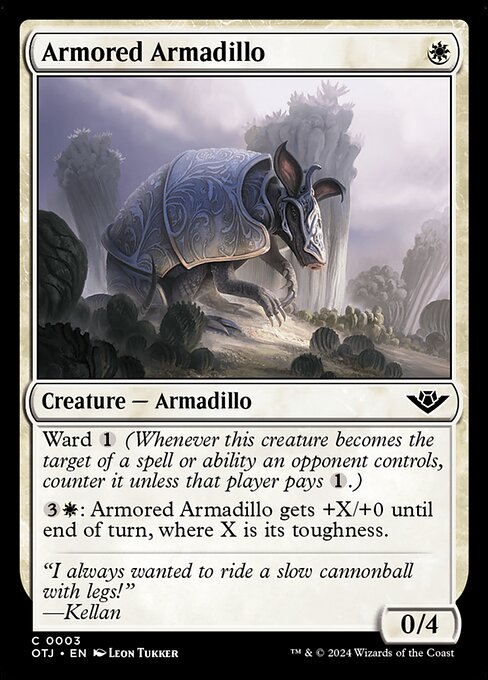 Armored Armadillo (3) (Foil) - Outlaws of Thunder Junction - Game On