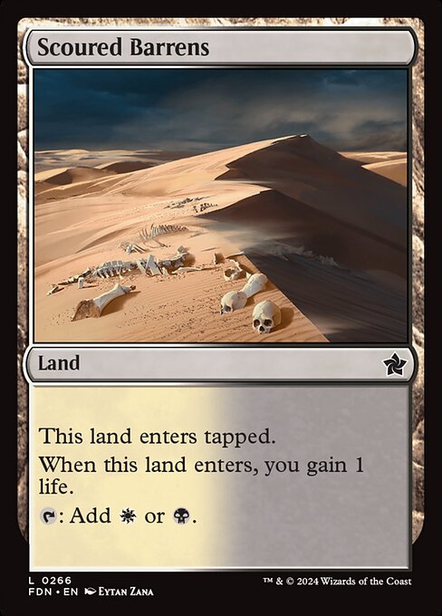 Scoured Barrens (266) (Foil) - Foundations - Game On