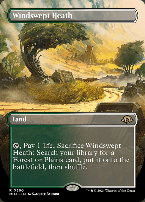 Windswept Heath (360) - BORDERLESS - FULL ART - Modern Horizons 3 - Game On