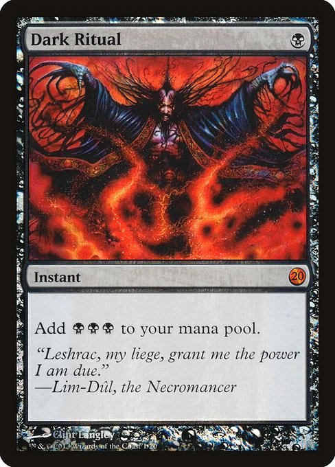 Dark Ritual (1) (Foil) - From the Vault: Twenty - Game On