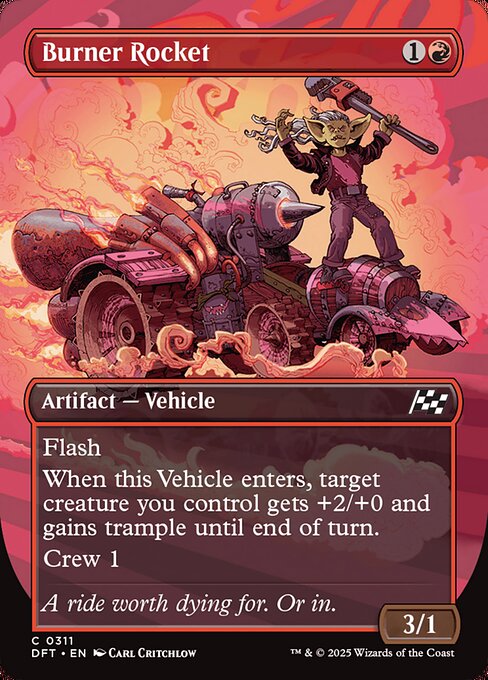 Burner Rocket (311) - BORDERLESS (Foil) - Aetherdrift - Game On