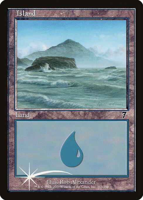 Island (333★) (Foil) - Seventh Edition - Game On