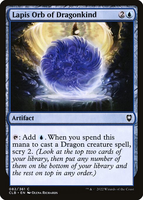 Lapis Orb of Dragonkind (82) (Foil) - Commander Legends: Battle for Baldur's Gate - Game On