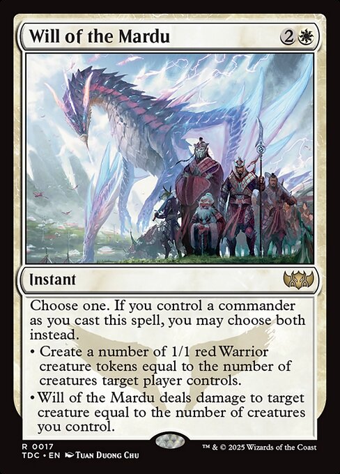 Will of the Mardu (17) - Tarkir: Dragonstorm Commander - Game On