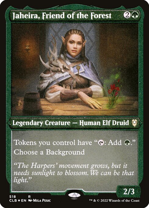 Jaheira, Friend of the Forest (518) (Etched) - Commander Legends: Battle for Baldur's Gate - Game On