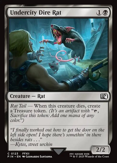 Undercity Dire Rat (123) (Foil) - Final Fantasy - Game On