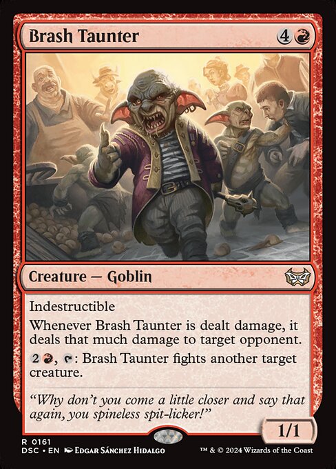 Brash Taunter (161) - Duskmourn: House of Horror Commander - Game On