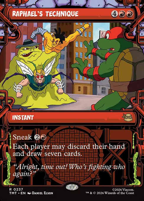 Raphael's Technique (237) - BORDERLESS (Foil) - Teenage Mutant Ninja Turtles - Game On