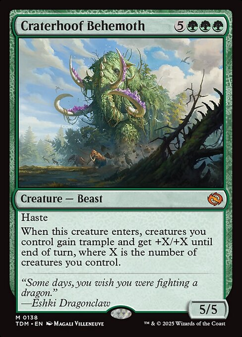 Craterhoof Behemoth (138) - Tarkir: Dragonstorm - Game On