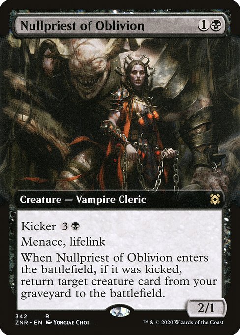 Nullpriest of Oblivion (342) - EXTENDED ART - Zendikar Rising - Game On