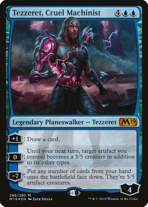 Tezzeret, Cruel Machinist (286) (Foil) - Core Set 2019 - Game On