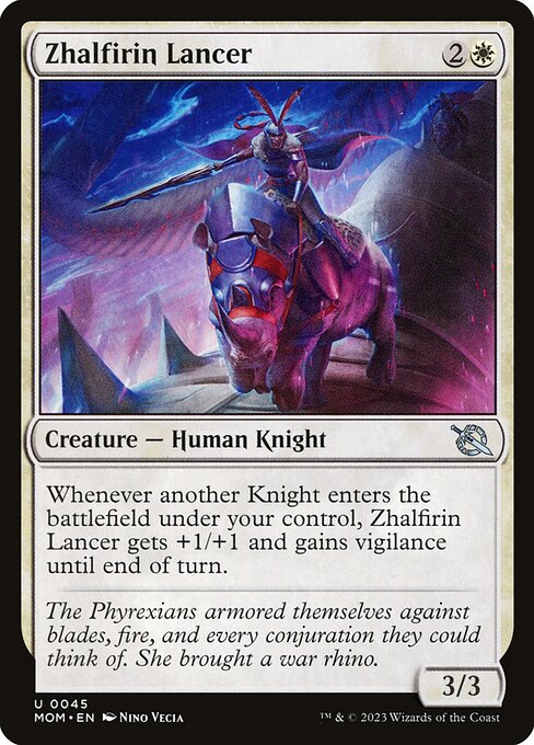 Zhalfirin Lancer (45) (Foil) - March of the Machine - Game On