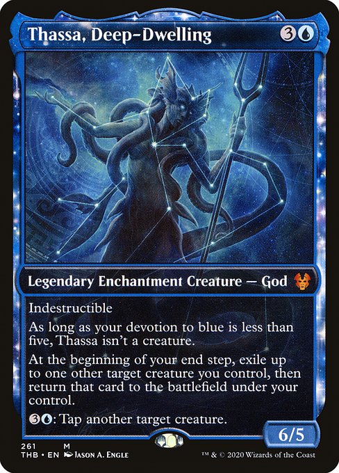 Thassa, Deep-Dwelling (261) - SHOWCASE - FULL ART (Foil) - Theros Beyond Death - Game On